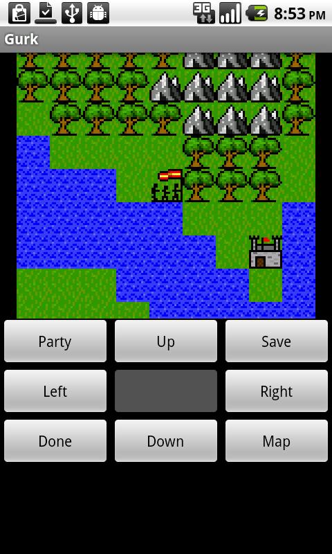 Coastline and mountains on the overworld map
