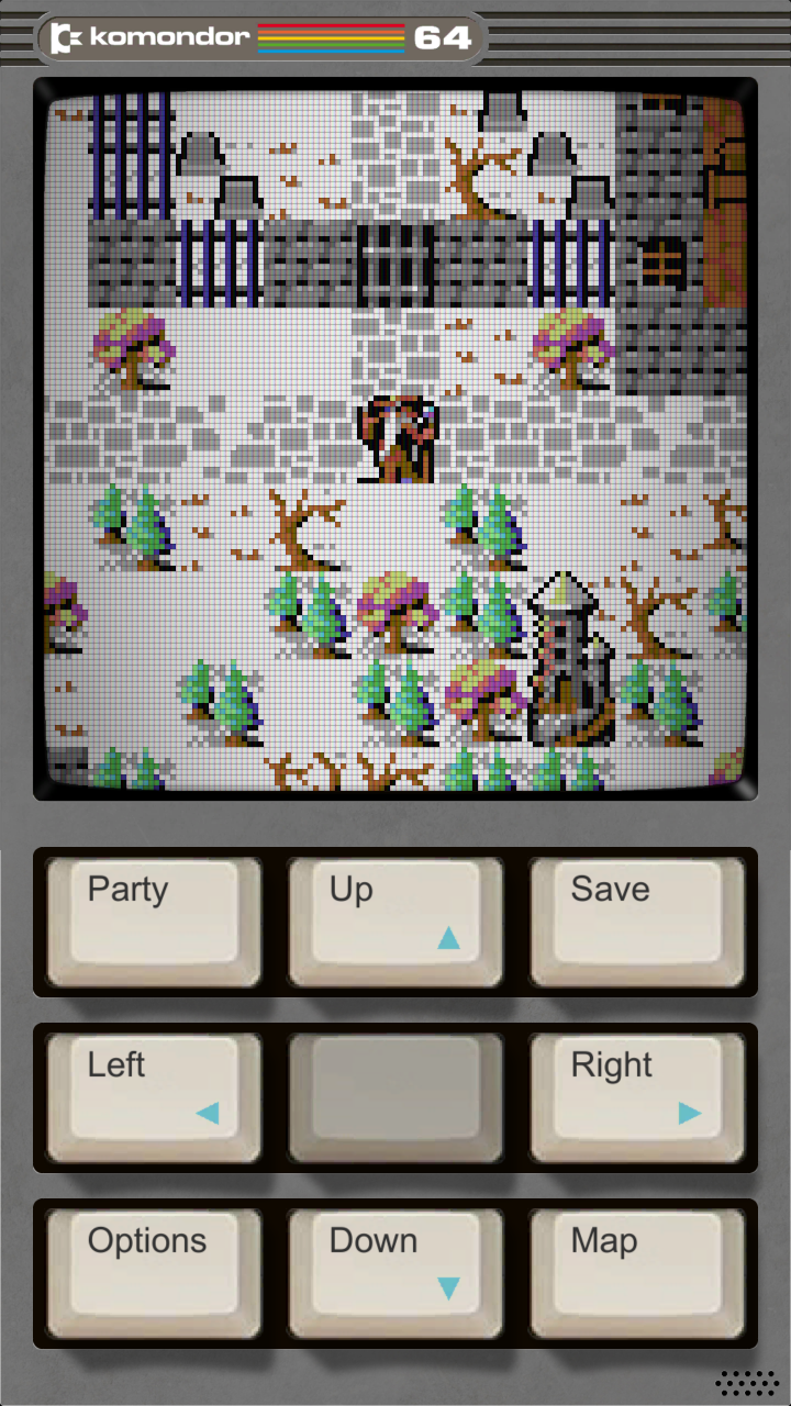 The frozen realm of Kyen outside the castle