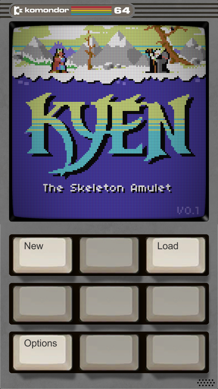 The Kyen - The Skeleton Amulet title screen