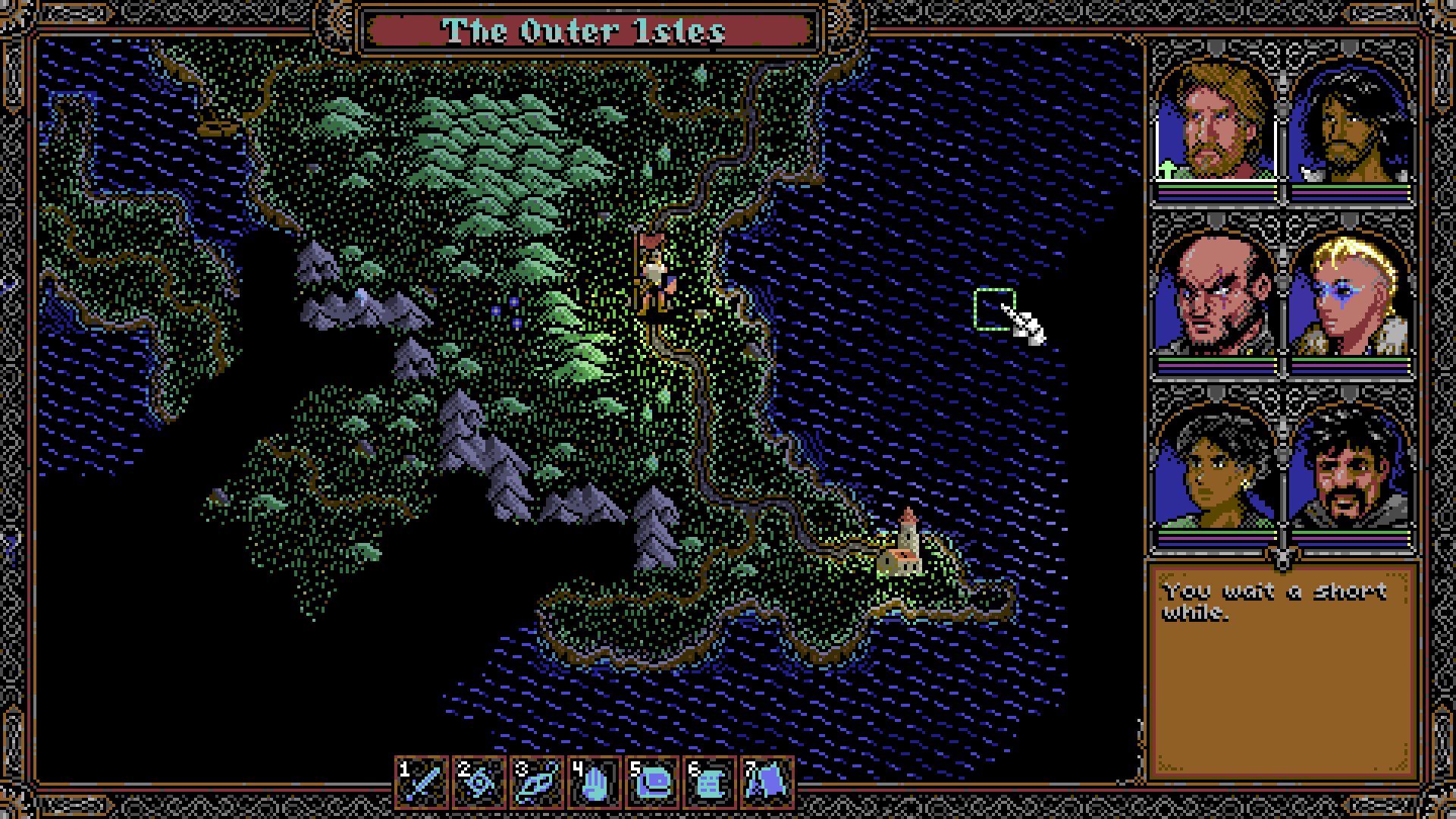 The Outer Isles overworld map